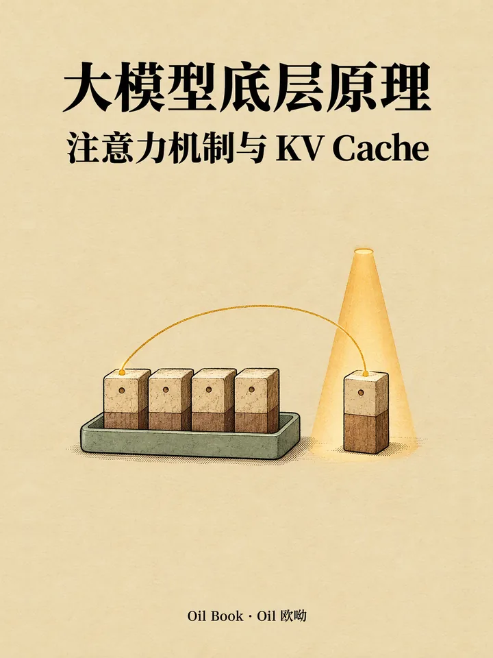 大模型底层原理:注意力机制与 KV Cache 封面